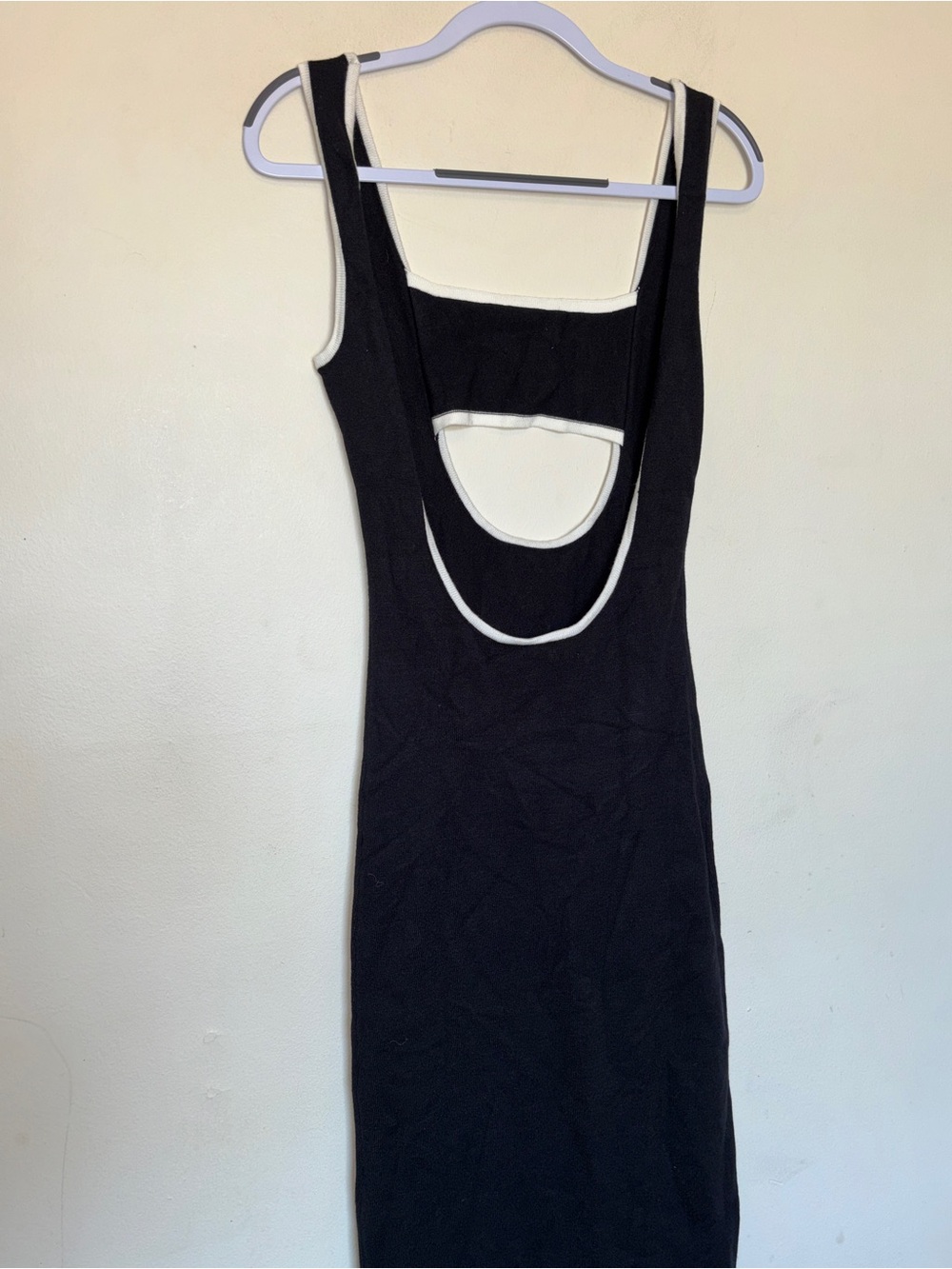 Peppermayo Knit Bodycon Tank Maxi Dress XS/S Colorblock Cutout Low Back Party - Picture 8 of 11